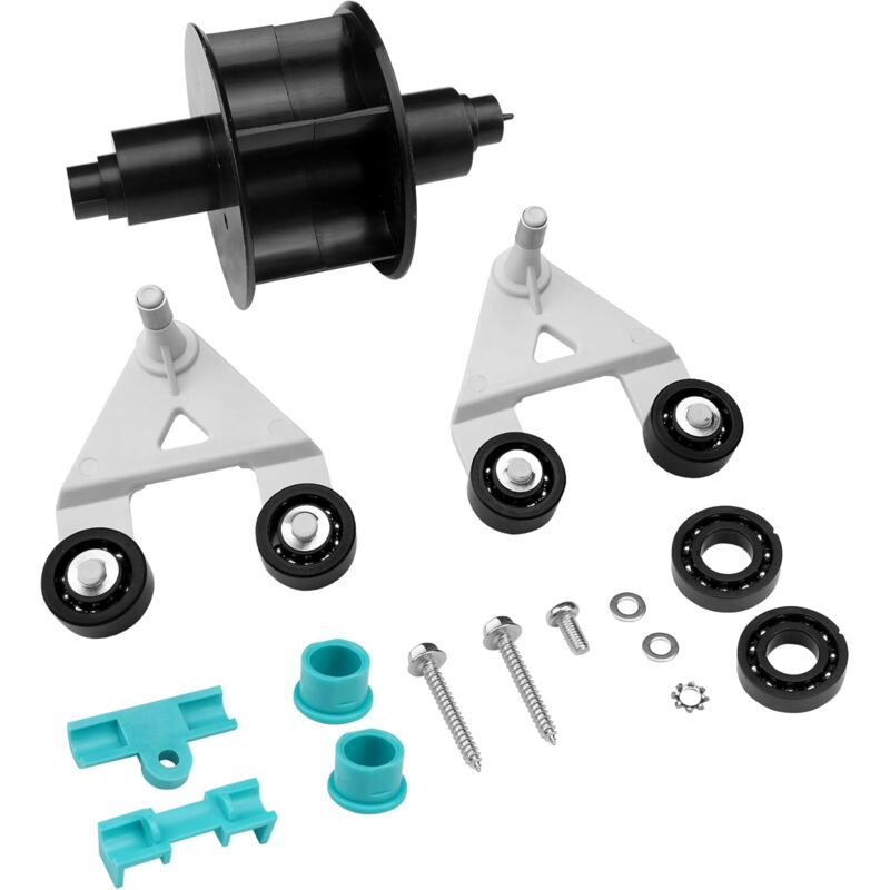 AXV621DAT Kit cadre A/turbine universel pour aspirateur de piscine, compatible avec Hayward Aquabug Navigator Pro Wanda The Whale Diver Dave Poolvac