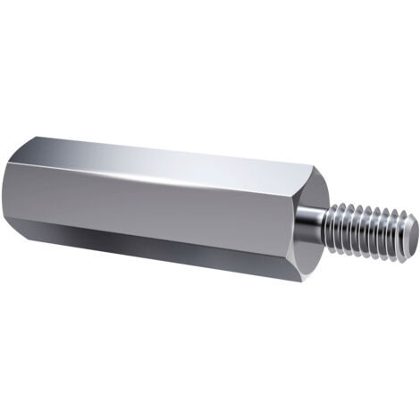 Axxatronic IA-ST-3-5,5-12 Innen-Außen Abstandsbolzen (L) 12 mm M3 x 7 M3 x 6 Stahl verzinkt 1 St.