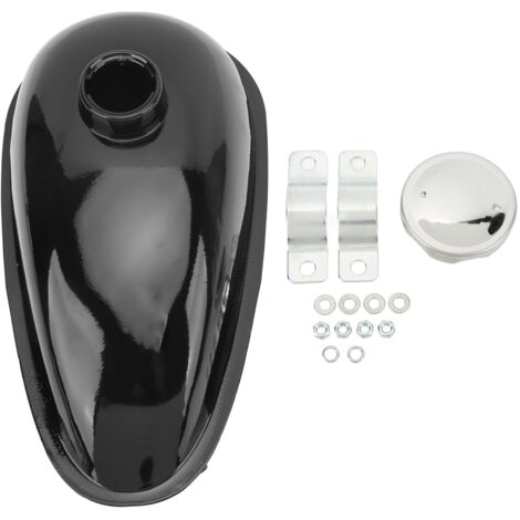 Ayayu 4L Motorized Biclcle Gas Tank, 4 litres 1.05 Gallons Réservoir de Stockage de Carburant Essence Remplacement pour 49 à 88CC Moteur Moto Vélo Électrique Moto.
