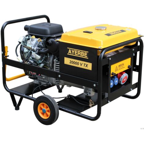 AYERBE - 5417820 - Generador 20000 V TX - Trifásico con Arranque Eléctrico Motor Vanguard