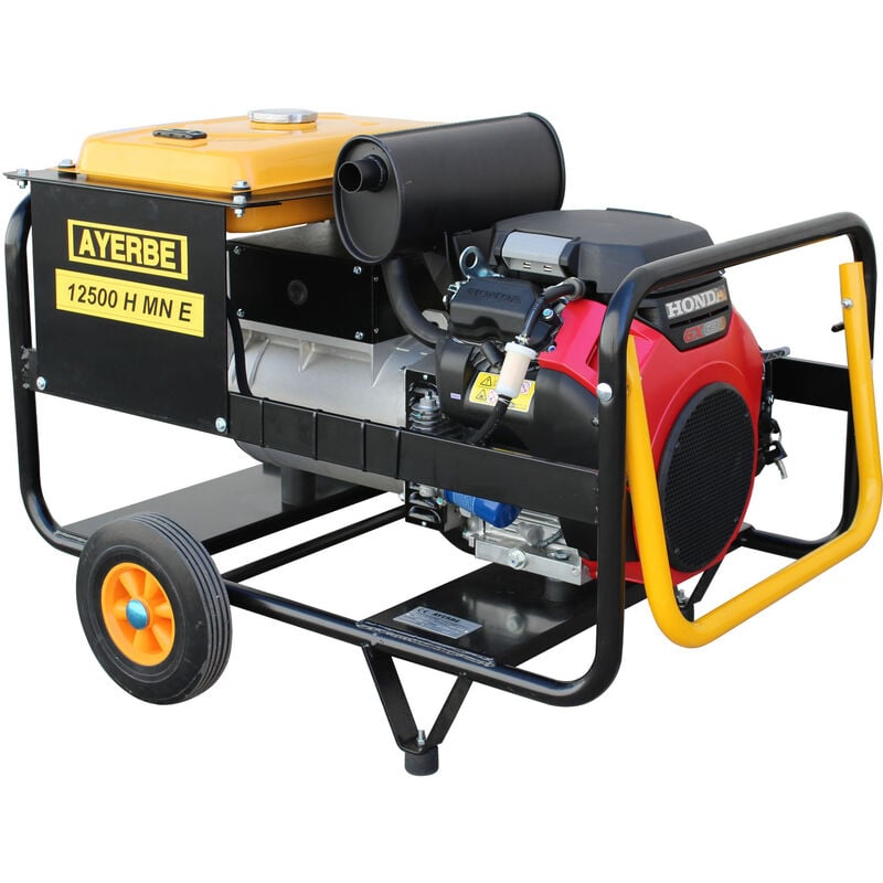 Ayerbe - 5418050 - Groupe électrogène 12500 h mn - Monophasé avec démarrage électrique Moteur honda GX-620
