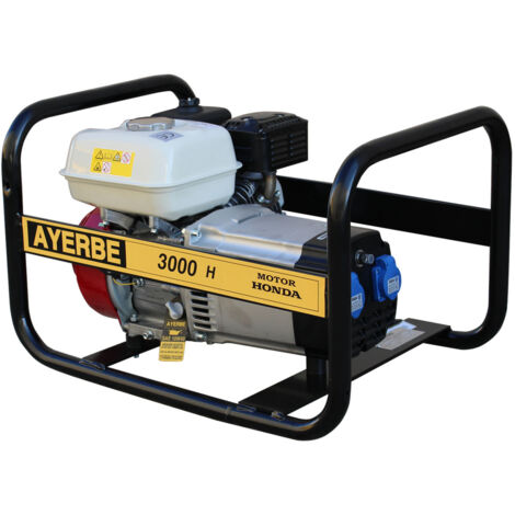 AYERBE - 5420010 - Groupe électrogène AY‑3000 Honda GX‑160 3 kVA / 2,2 kW manuel