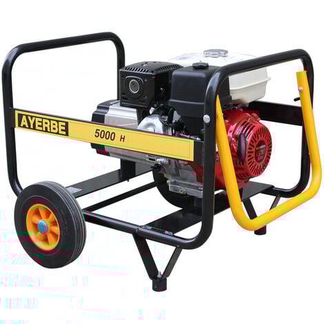 AYERBE - 5420060 - Grupo Electrógeno 5000 H E MN - Monofásico con Arranque Electrónico Motor HONDA GX-270