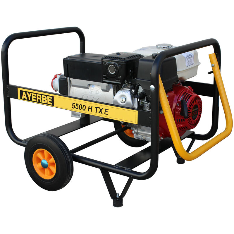 Ayerbe - 5420100 - Groupe électrogène triphasé 5500 h txe avec moteur honda GX-270 à démarrage électrique