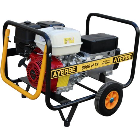 AYERBE - 5420160 - Grupo Electrógeno 8000 H TX - Trifásico Motor HONDA GX-390