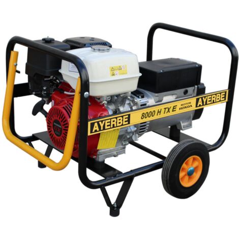 AYERBE - 5420180 - Grupo Electrógeno 8000 H TXE  - Trifásico con Arranque Eléctrico  Motor HONDA GX-390
