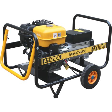 AYERBE - 5430110 - Generador a Gasolina AY-6000 KT AVR Monofásico A/E