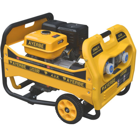 AYERBE - 5433030 - Générateur essence LX5500 Kiotsu 5 kW manuel avec AVR cuivre