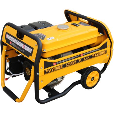 AYERBE - 5433040 - Generador Gasolina LX5500 con Arranque Eléctrico Motor KIOTSU