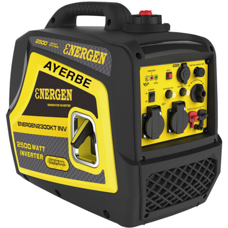 AYERBE - 5440045 - Groupe électrogène AY‑2300 KT inverter 2,3 kW compact 60 dB