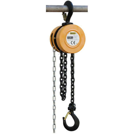 AYERBE - 580400 - Palan manuel 1 t, chaîne 6 mm, levée 2,5 m
