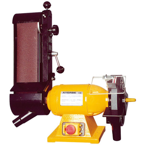 AYERBE - 581350 - Meuleuse professionnelle + bande abrasive 200 mm / 380 V