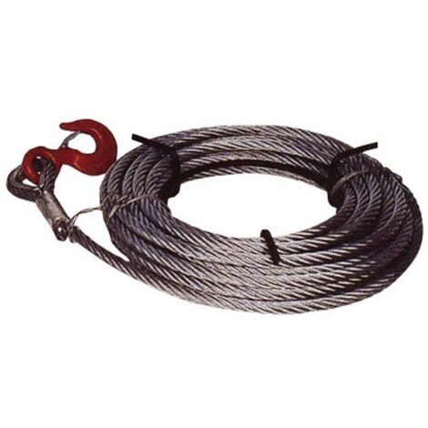 AYERBE - 585155 - Cable de Tracción de Acero 10 Metros Ø 4 mm