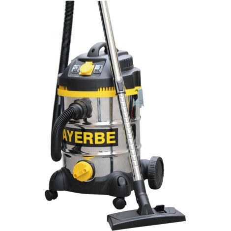 AYERBE - 587030 - Aspirateur inox 30 L, 1500 W, usage professionnel