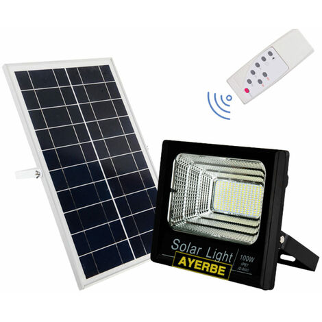 AYERBE - 620665 - Foco Solar 60 W Con Sensor y Mando a Distancia