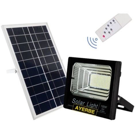 AYERBE - 620675 - Foco Solar 200 W Con Sensor y Mando a Distancia
