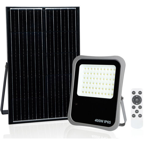 AYERBE - 620820 - Projecteur solaire 400 W avec télécommande câble 1,9 m