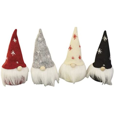 AYHER - 4 PEZZI - FOLLETTI PER DECORAZIONI NATALIZIE 13CM