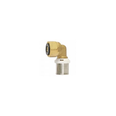 Ayor – Raccord multicouche coudé écrou tournant 20/27 303632020 – Ø20-3/4” – Pression 15 bars – Joints EPDM conformes EN 681-1