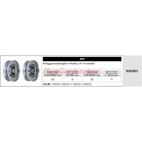 AYP poulie de tension pour tracteur de pelouse R303823