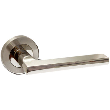 AYR Jeu de poignées en aluminium avec rosace 52 nickel satiné/brillant A8801