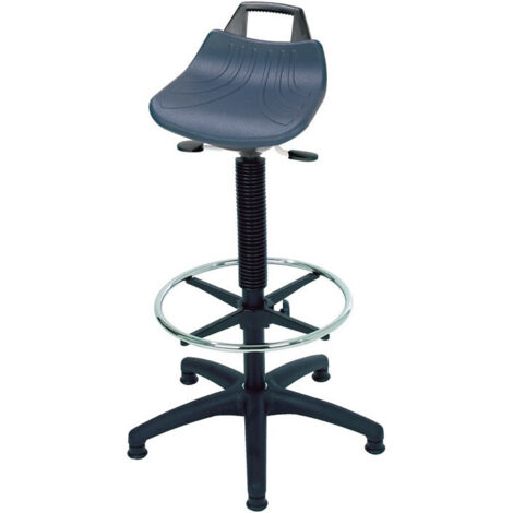 Ayuda de pie PU-espuma integral asiento h.610-860mm Ku. base anillo de pie/deslizantes de suelo