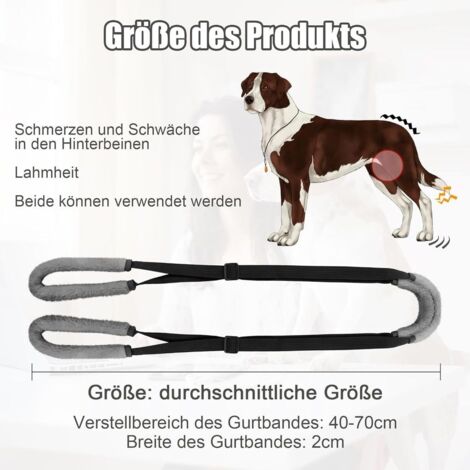Ayuda para caminar en las patas traseras del perro, arnés para perros, arnés para patas traseras del perro, ayuda para caminar para perros enfermos/ancianos, promueve la movilidad del perro (negro).
