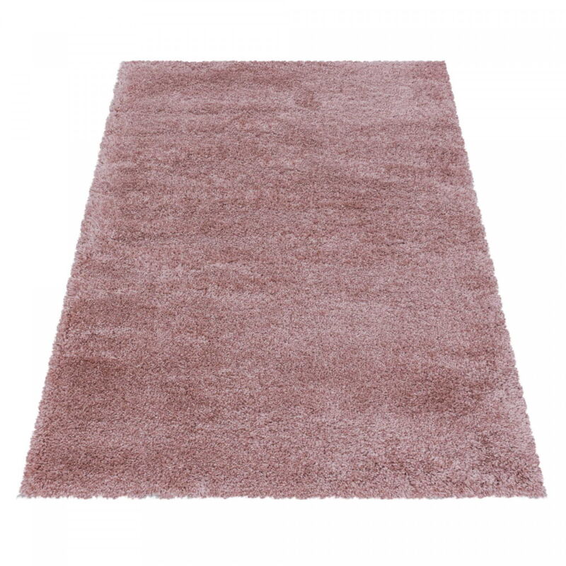Ayyildiz Tapis à poils longs Shaggy - Ultra doux et moelleux - Chambre à coucher - rose - 240x340 cm