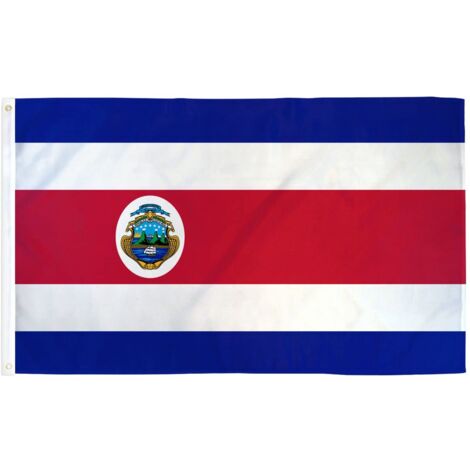 AZ FLAG Bandiera Costa Rica 150x90cm - Gran Bandiera COSTARICANA 90 x 150 cm Poliestere Leggero - Bandiere