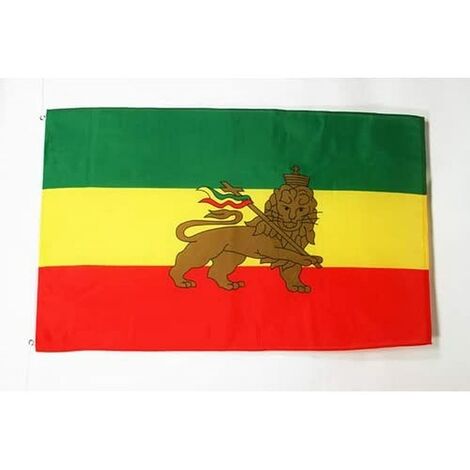 AZ FLAG Bandiera Etiopia con Leone 90x60cm - Bandiera ETIOPE 60 x 90 cm