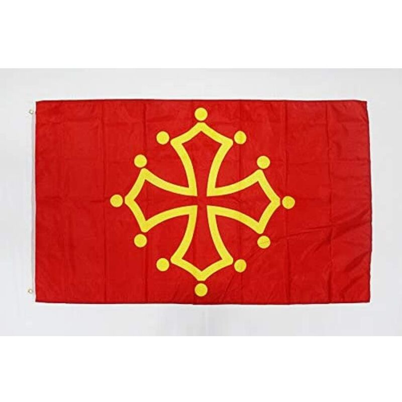 Az Flag Bandiera Midi pirenei Occitania 150x90cm Gran Bandiera Midi...