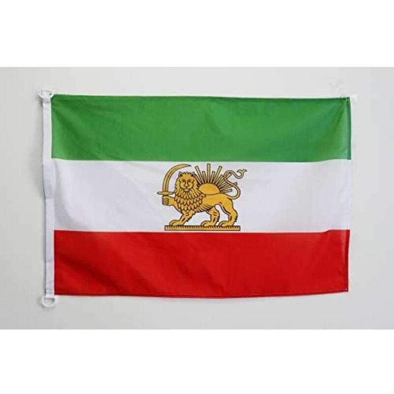 Image of AZ FLAG Bandiera NAVALE Iran Antica 45x30cm - Bandiera MARITIMA IRANIANA 30 x 45 cm Speciale nautismo