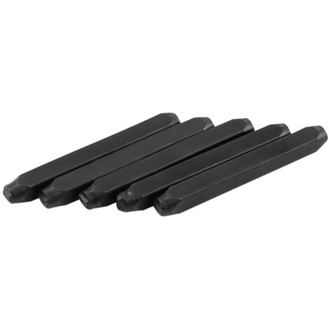 AZ Hochleistungs-Kohlenstoff-Metallstempelset (4 mm) zum Markieren von Metall, Leder und Holz – Set mit rotem Etui