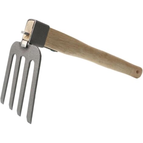Azada, cultivador, accesorios para desherbar, horquilla de jardín de mango largo, horca para cavar, herramienta manual, aflojador de tierra, rastrillo de acero resistente para desherbar