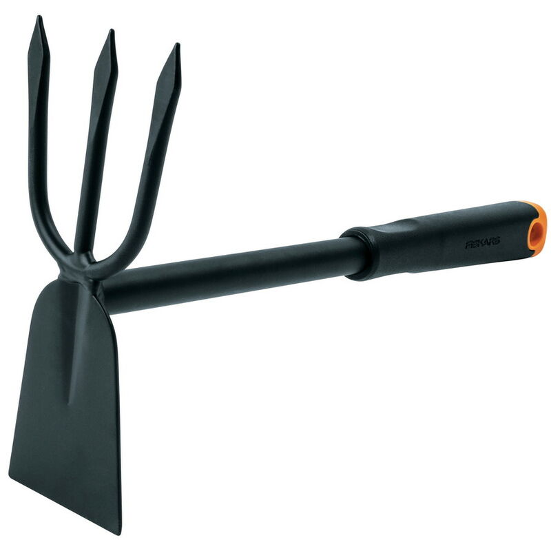 Outil de Jardinage Fiskars Ergo Cultivator Hoe – Tête en Acier Inoxydable