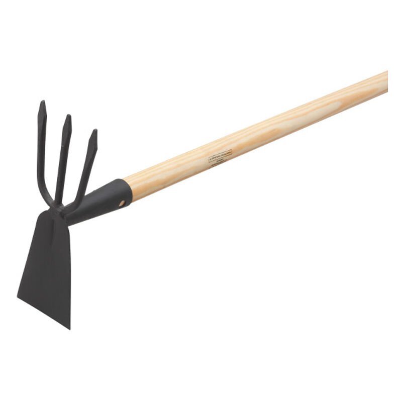 

Azada para jardín de 3 puntas con mango