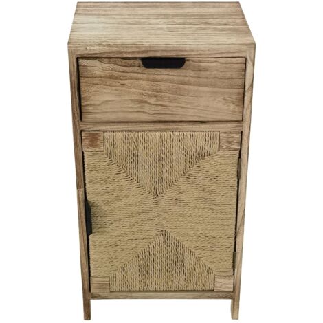AZEL - mobiletto in legno con 1 cassetto e 1 anta