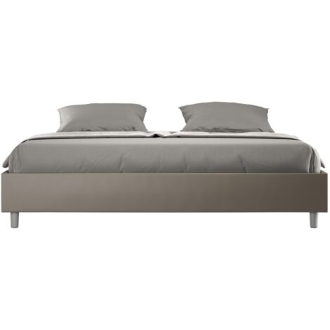 Azelia K 180x200 sommier king-size Bett  Farbe: Braun - Version: Mit Behälter