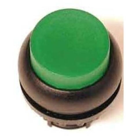 Azionamento M22-DLH-G, pulsante sporgente verde illuminato, ritorno automatico
