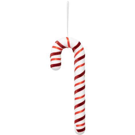 Azúcar de cebada sujeto 33cm poliestireno blanco rojo - Feeric lights & christmas