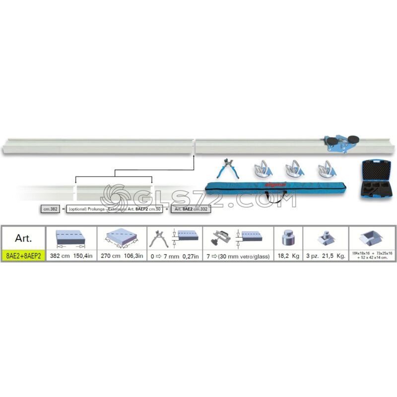 

Azulejo Cortador Baldosas Sigma 8Ae2 Kera Cut Ext 332Cm + Exstension 8Aep2 50Cm