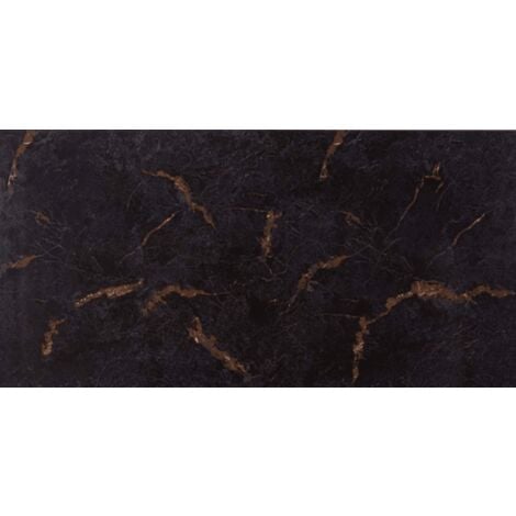Azulejo GENOVA NEGRO ORO 59X120 CM estilo Mármol .