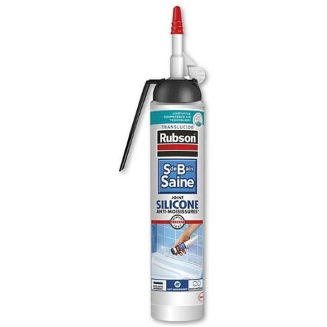 Azulejos de silicona RUBSON transparente, 200 ml Sellador sin pistola sdbs transpar Rubson