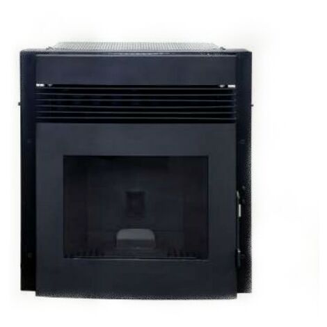 Azura Home Design – Poêle à granulés insert 11 kW – Programmable – Ventilation forcée – Sortie de fumée 80mm – Capacité trémie 15kg – Rendement 87,7%