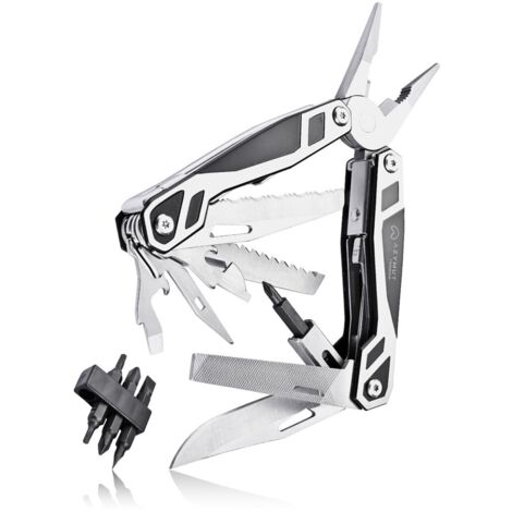 AZYMUT Trohon Multitool, 12 Werkzeuge, 8 Bits, Holster