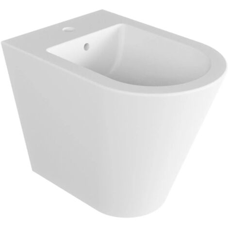 Azzurra - Bidet Filo Parete Porcellana Bianco - Serie: Forma