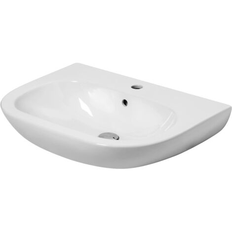 Azzurra - Lavabo Porcellana Bianco 64,5 Cm - Serie: Pratica (Senza Colonna)