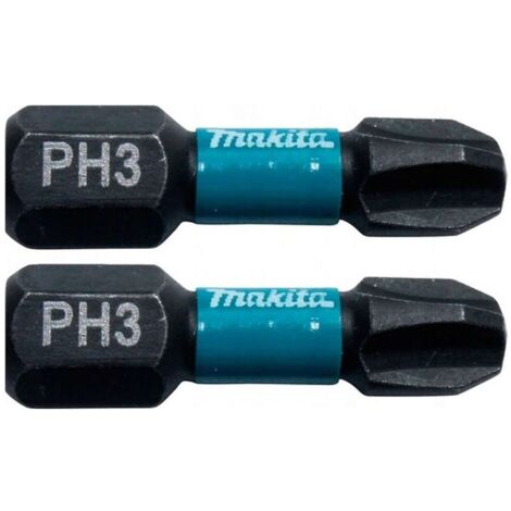 B-63622 Impact Black Tip, PH3, 25 mm, 2 pièces