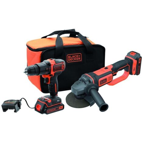 B+D KIT TRAPANO AVV + SMERIGLIATRICE BCK24D2S-QW 18V