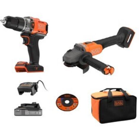 B+D KIT TRAPANO C/PERC + SMERIGLIATRICE 18V + ACC BCK24E1SB-QW